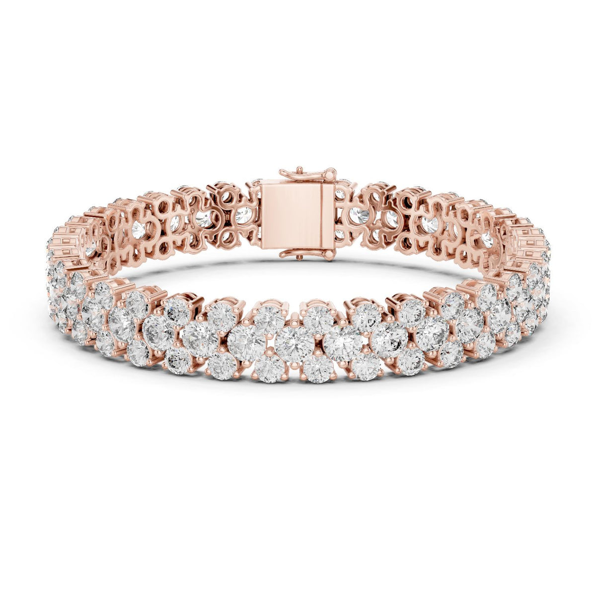 Round Tennis Lab Grown Diamond Bracelet
