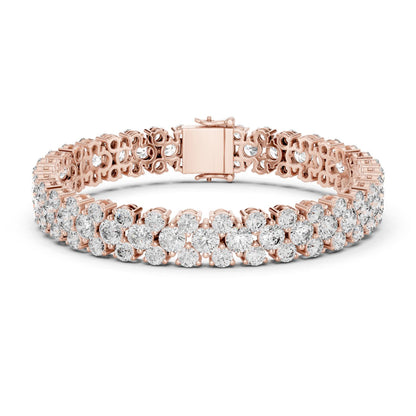 Round Tennis Lab Grown Diamond Bracelet