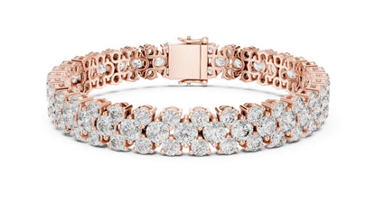 Round Tennis Lab Grown Diamond Bracelet