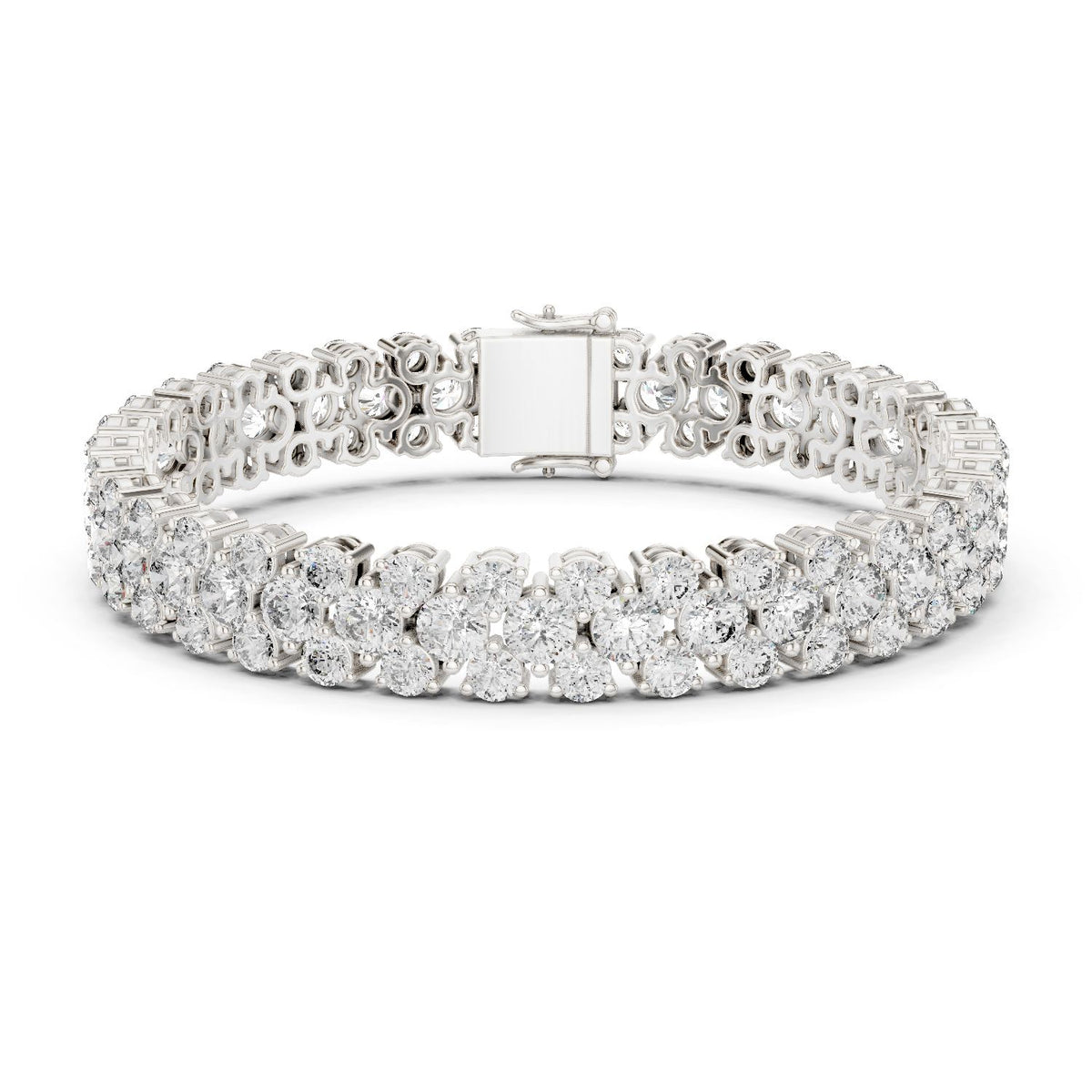 Round Tennis Lab Grown Diamond Bracelet
