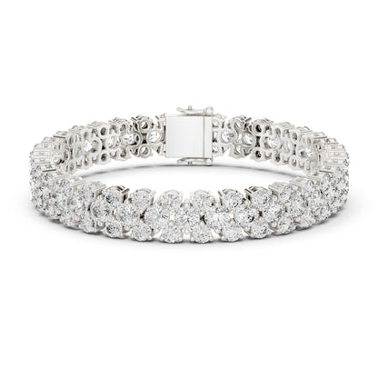 Round Tennis Lab Grown Diamond Bracelet
