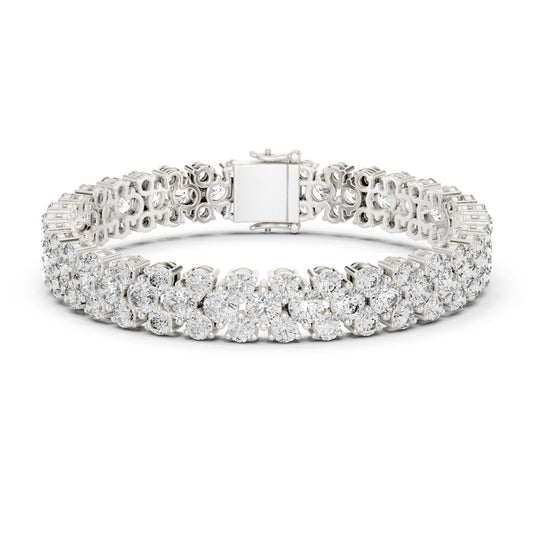 Round Tennis Lab Grown Diamond Bracelet