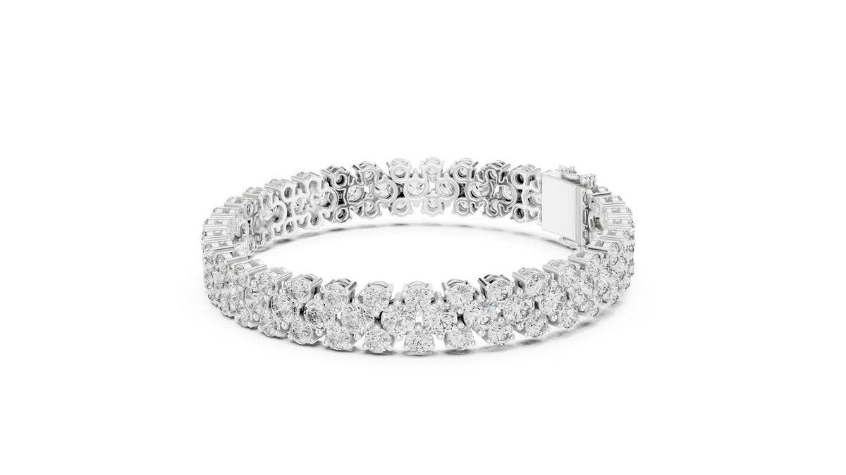 Round Tennis Lab Grown Diamond Bracelet