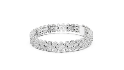 Round Tennis Lab Grown Diamond Bracelet