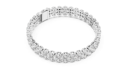 Round Tennis Lab Grown Diamond Bracelet