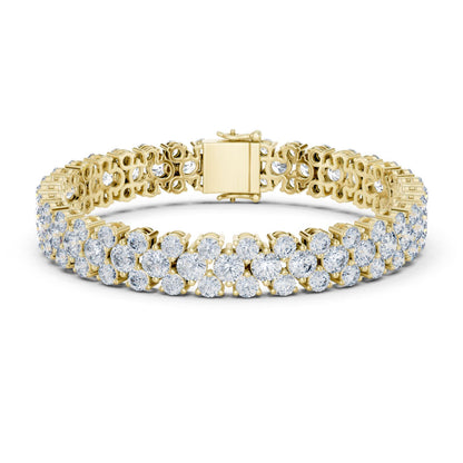 Round Tennis Lab Grown Diamond Bracelet