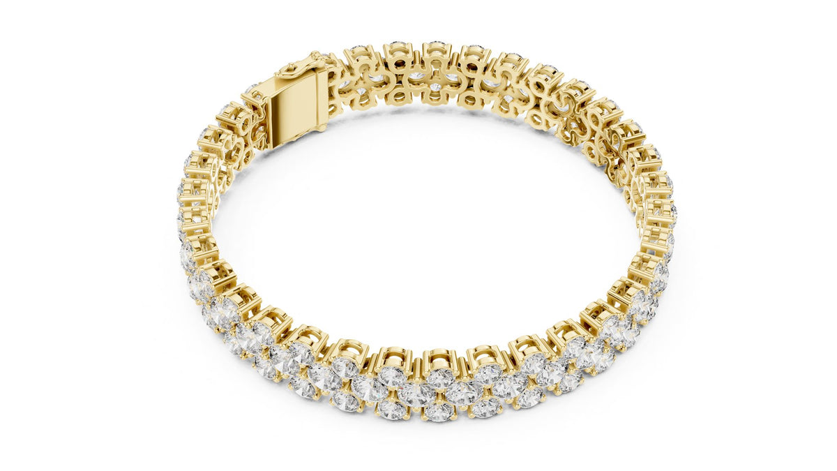 Round Tennis Lab Grown Diamond Bracelet