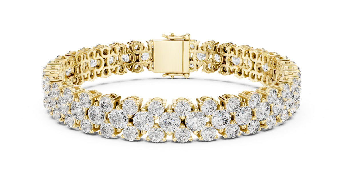 Round Tennis Lab Grown Diamond Bracelet