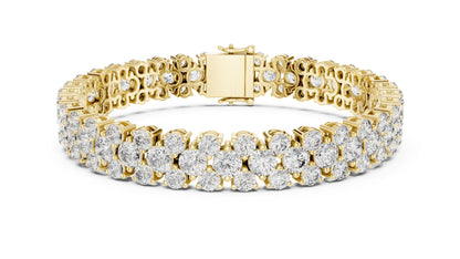 Round Tennis Lab Grown Diamond Bracelet