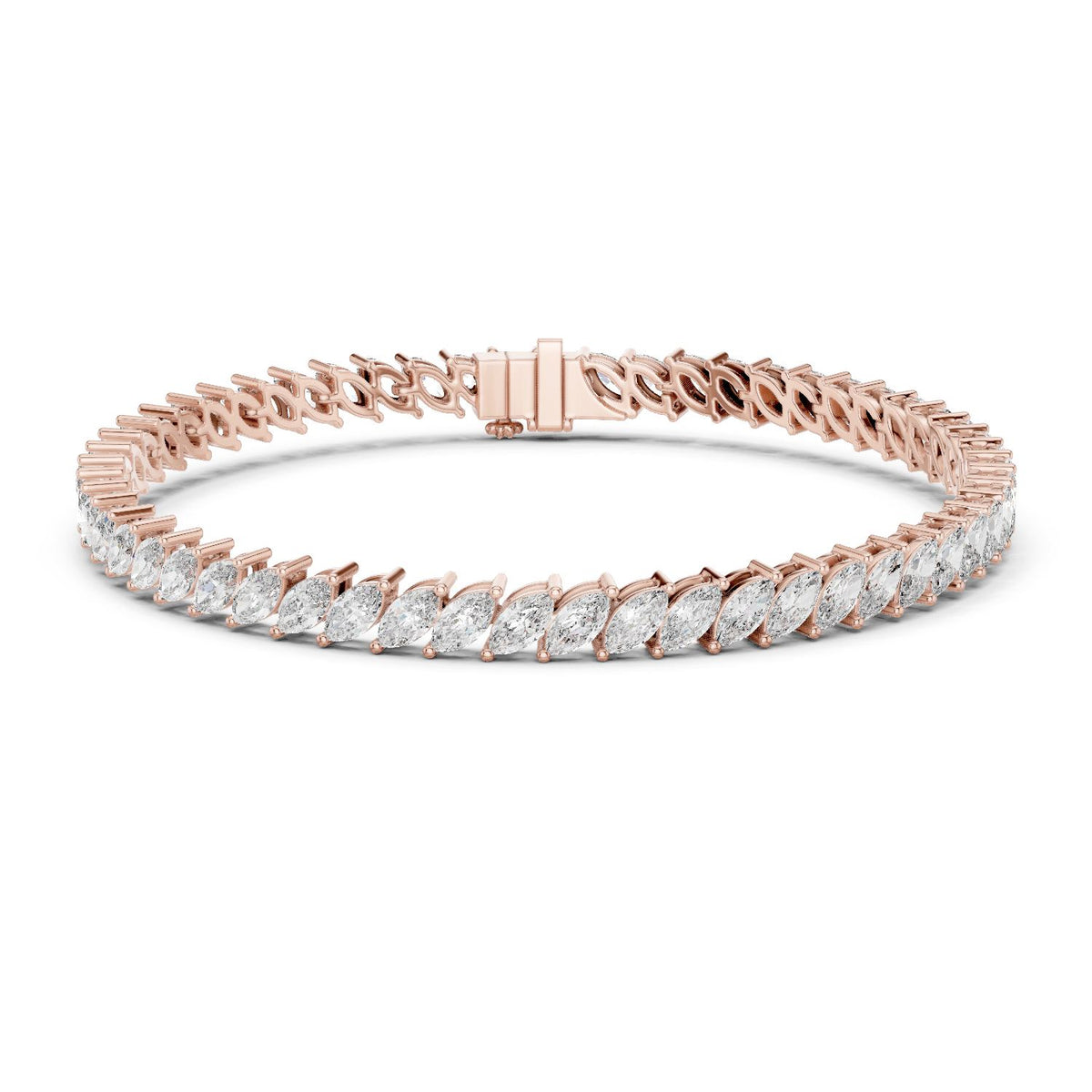 Marquise Tennis Lab Grown Diamond Bracelet