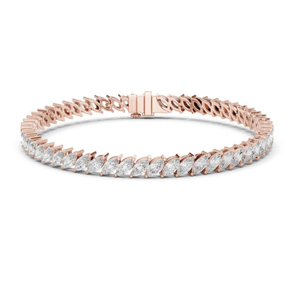Marquise Tennis Lab Grown Diamond Bracelet