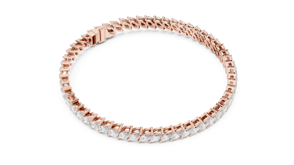 Marquise Tennis Lab Grown Diamond Bracelet