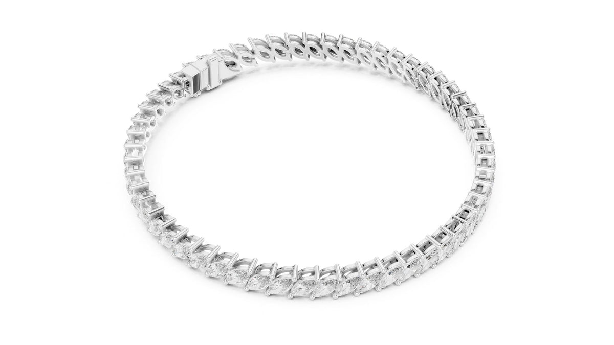 Marquise Tennis Lab Grown Diamond Bracelet