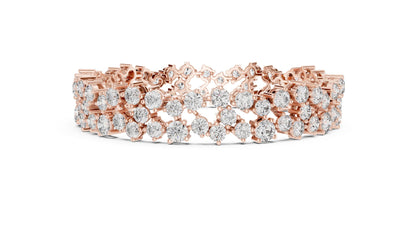 Round Cluster Lab Grown Diamond Bracelet