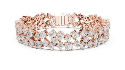 Round Cluster Lab Grown Diamond Bracelet