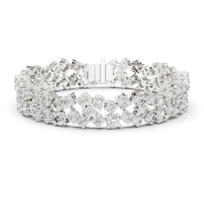 Round Cluster Lab Grown Diamond Bracelet