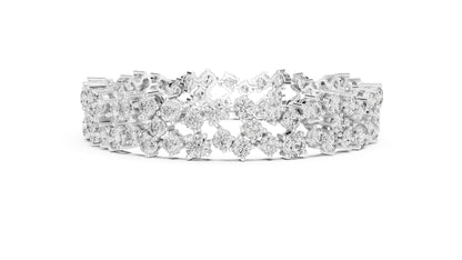 Round Cluster Lab Grown Diamond Bracelet