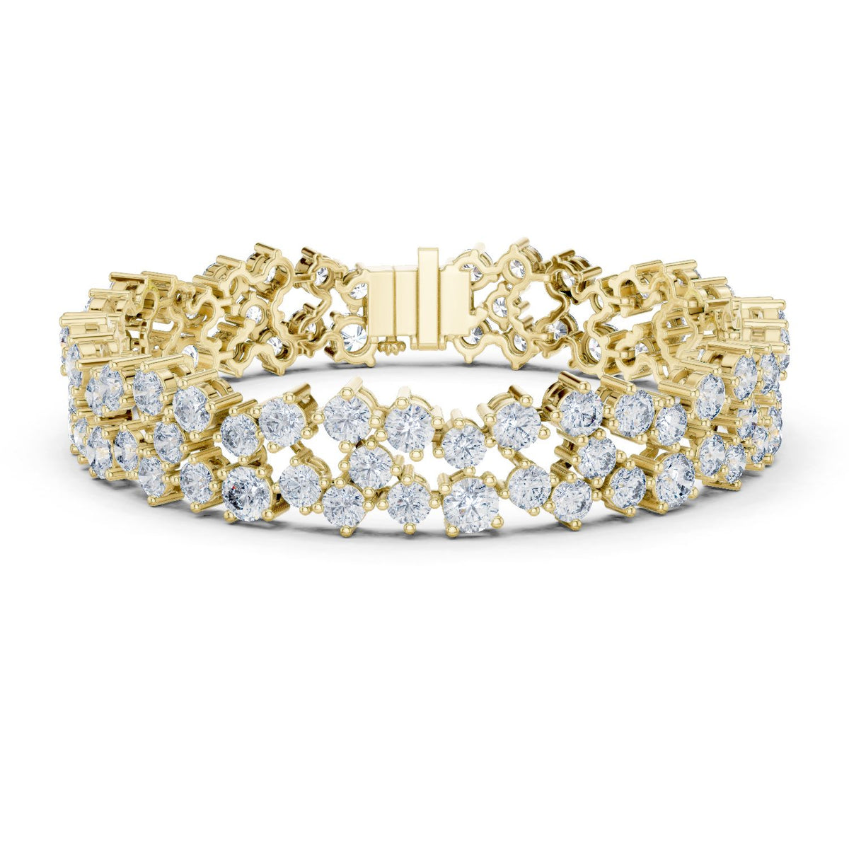 Round Cluster Lab Grown Diamond Bracelet