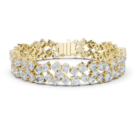 Round Cluster Lab Grown Diamond Bracelet