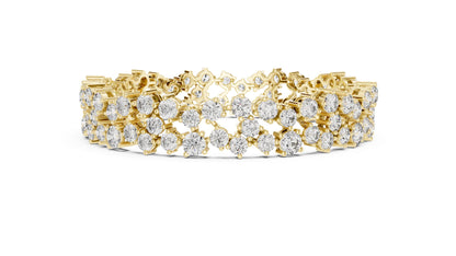 Round Cluster Lab Grown Diamond Bracelet