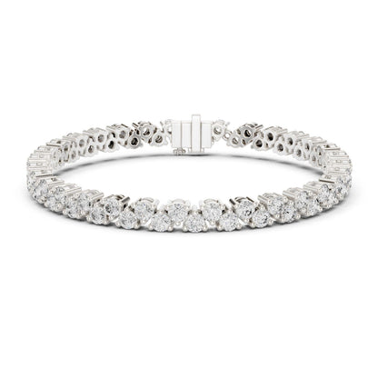 Round Tennis Lab Grown Diamond Bracelet