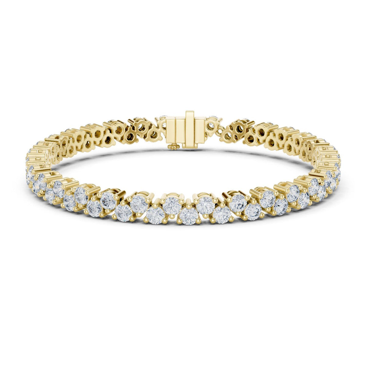 Round Tennis Lab Grown Diamond Bracelet