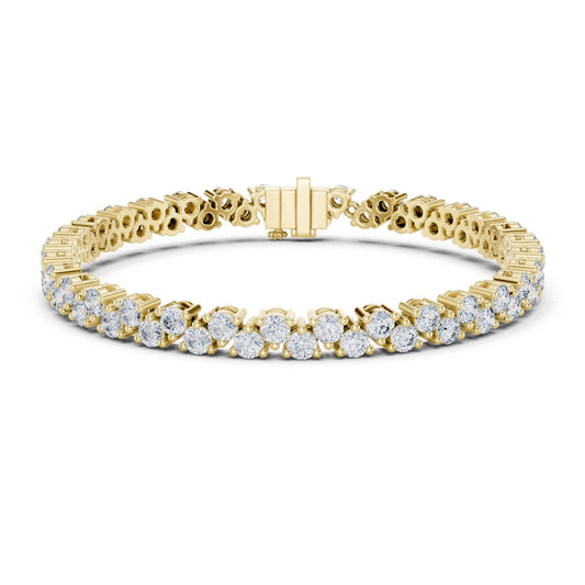 Round Tennis Lab Grown Diamond Bracelet