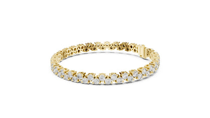 Round Tennis Lab Grown Diamond Bracelet