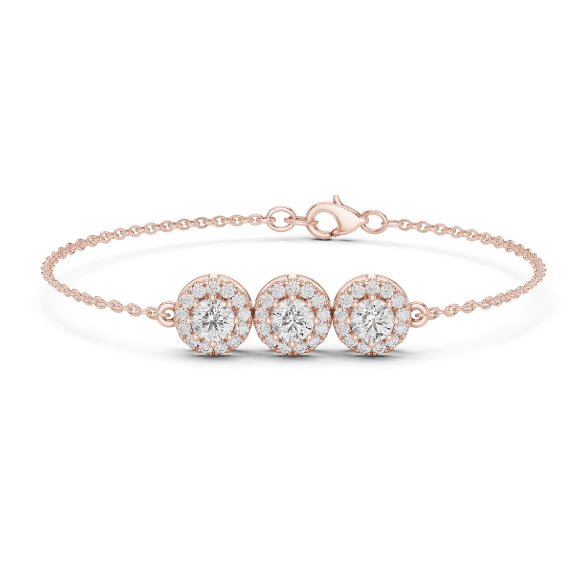 Round Chain Lab Grown Diamond Bracelet