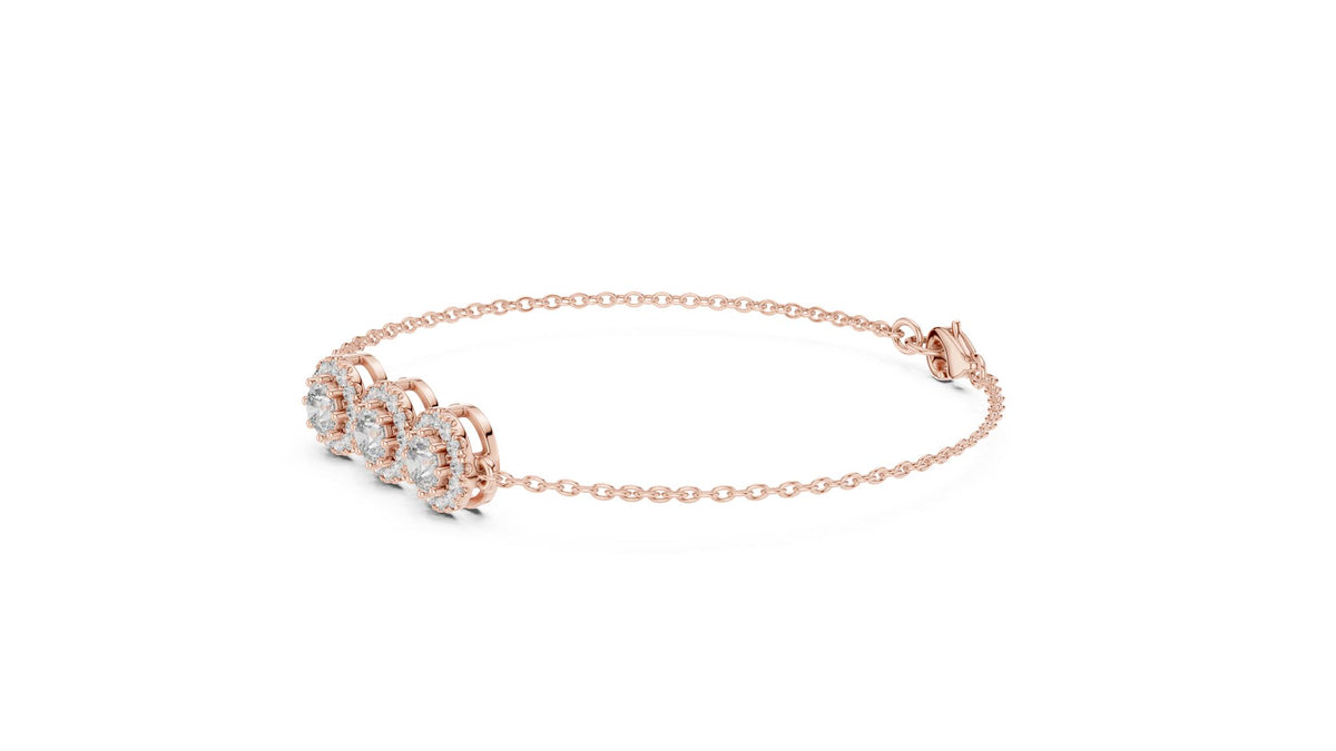 Round Chain Lab Grown Diamond Bracelet