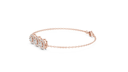 Round Chain Lab Grown Diamond Bracelet