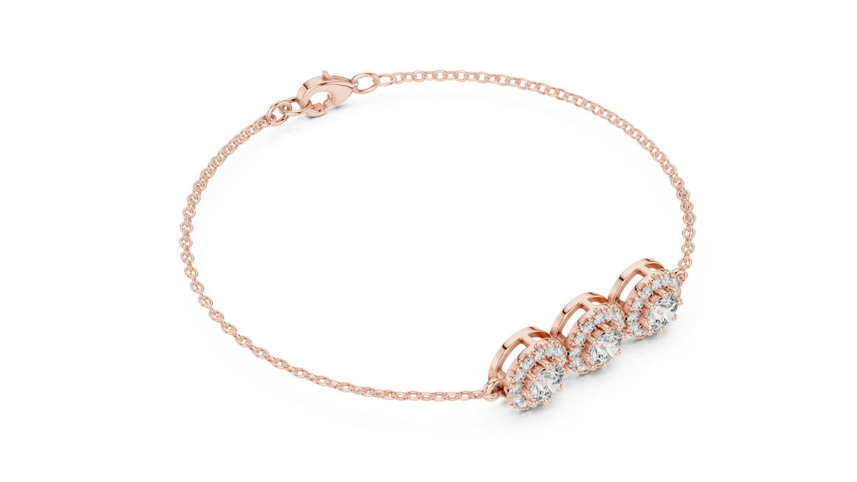 Round Chain Lab Grown Diamond Bracelet