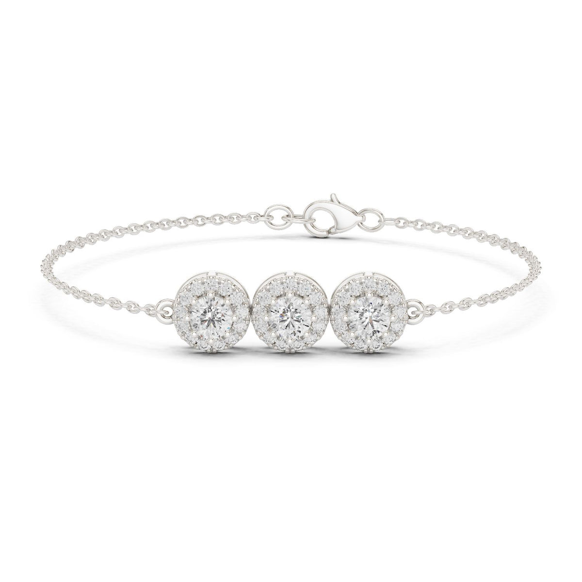 Round Chain Lab Grown Diamond Bracelet