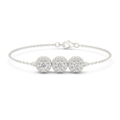 Round Chain Lab Grown Diamond Bracelet