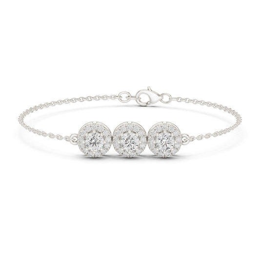 Round Chain Lab Grown Diamond Bracelet