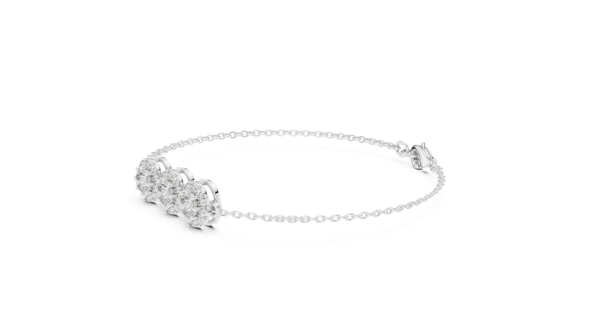 Round Chain Lab Grown Diamond Bracelet