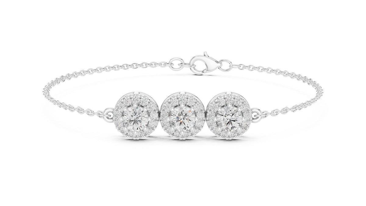Round Chain Lab Grown Diamond Bracelet
