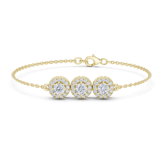 Round Chain Lab Grown Diamond Bracelet