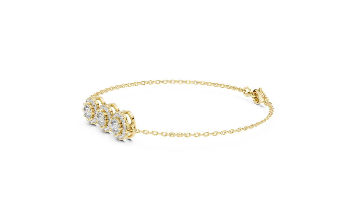 Round Chain Lab Grown Diamond Bracelet
