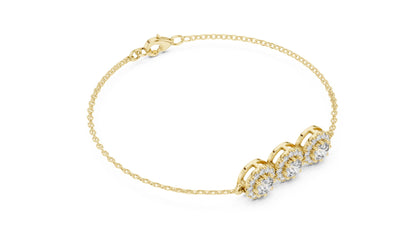Round Chain Lab Grown Diamond Bracelet