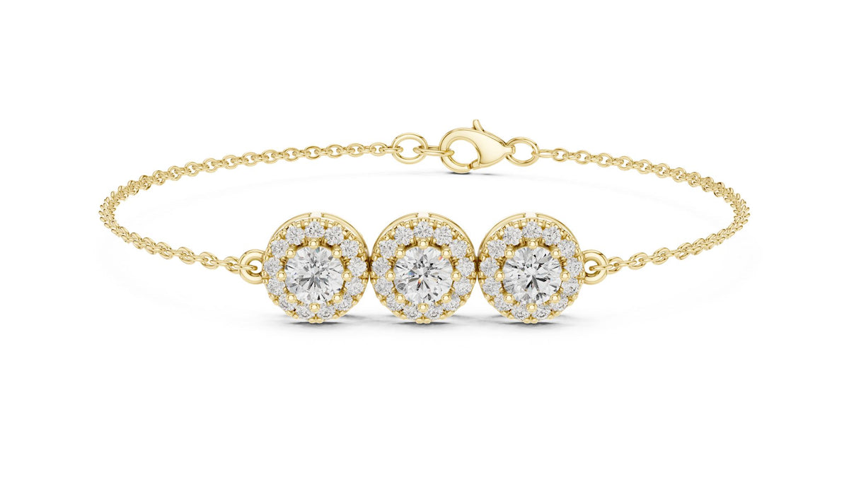 Round Chain Lab Grown Diamond Bracelet