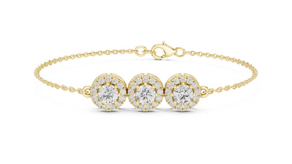 Round Chain Lab Grown Diamond Bracelet