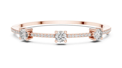 Round Bangle Lab Grown Diamond Bracelet
