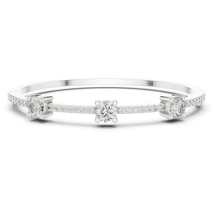Round Bangle Lab Grown Diamond Bracelet