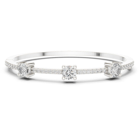 Round Bangle Lab Grown Diamond Bracelet