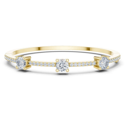 Round Bangle Lab Grown Diamond Bracelet