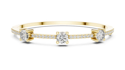 Round Bangle Lab Grown Diamond Bracelet