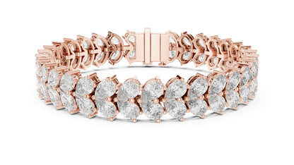 Oval Tennis Lab Grown Diamond Bracelet
