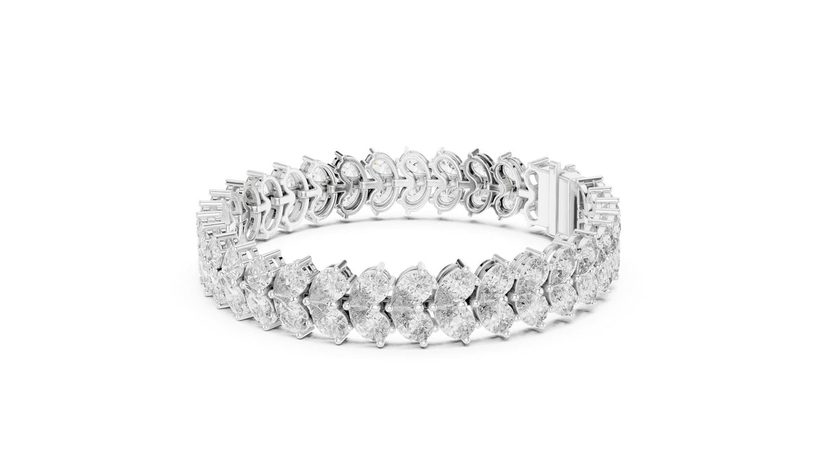 Oval Tennis Lab Grown Diamond Bracelet
