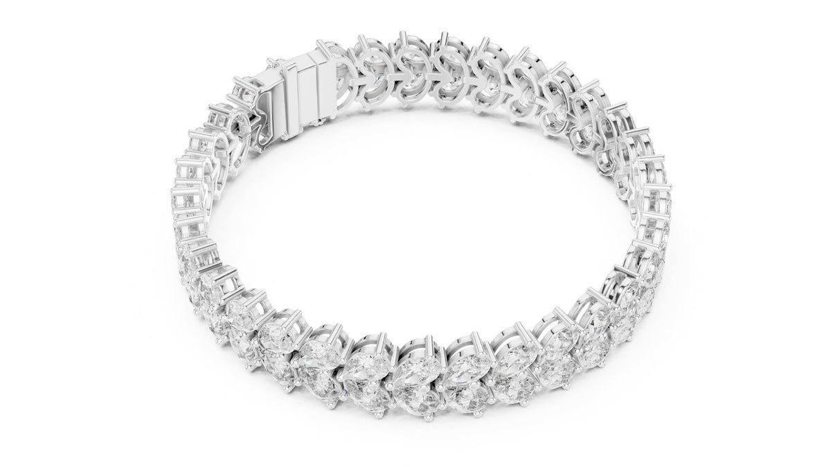 Oval Tennis Lab Grown Diamond Bracelet